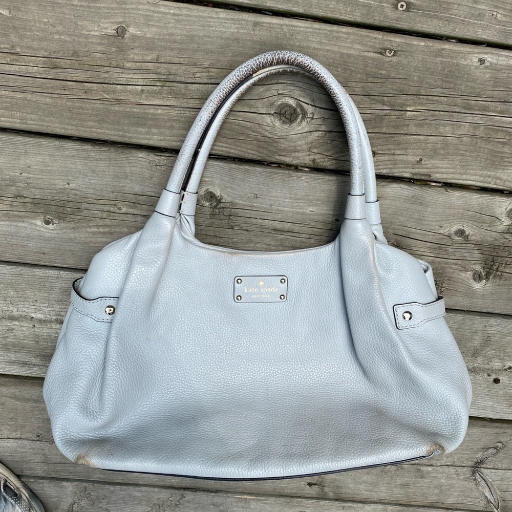 Kate Spade Baxter Street Tote Bag Purse Gray - Picture 6 of 11